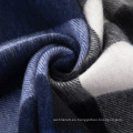 Bufanda de lana de invierno patrón de tejer cuadros hombres bufanda bufanda de lana clásica corderos
